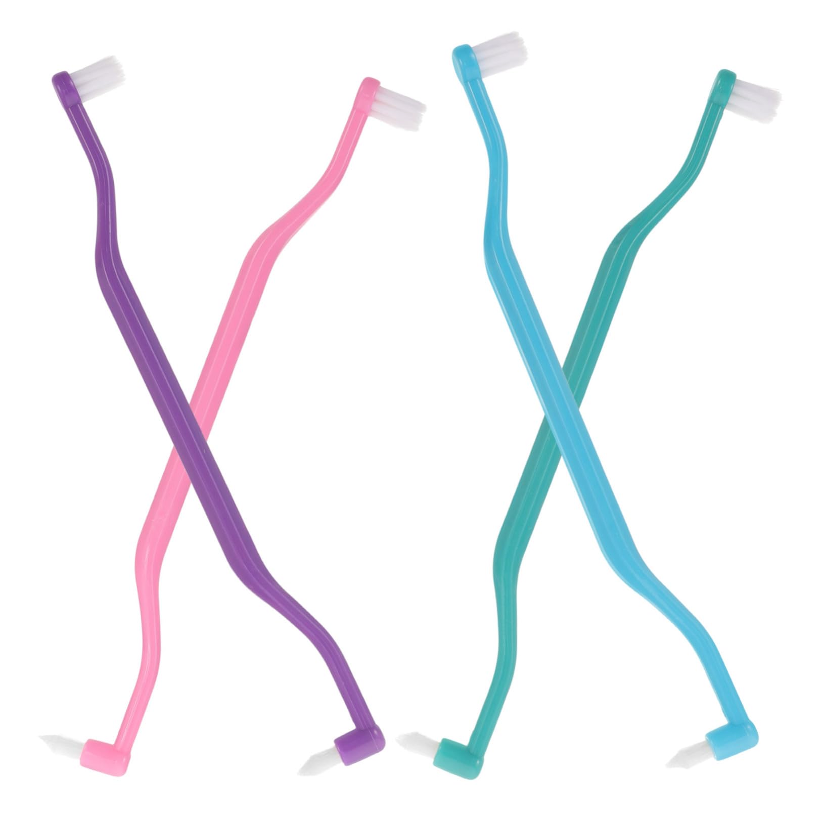 Healvian 20piezas Cepillos Interdentales De Doble Cara Herramientas De Limpieza Oral Para Higiene Completa