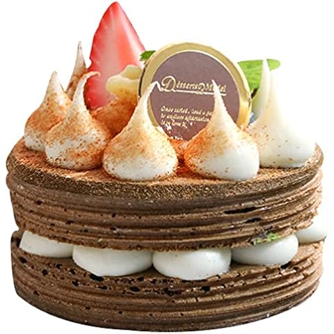 DOITOOL Artificial Simulación Pastel Realista Faux Falso Alimentos Cover