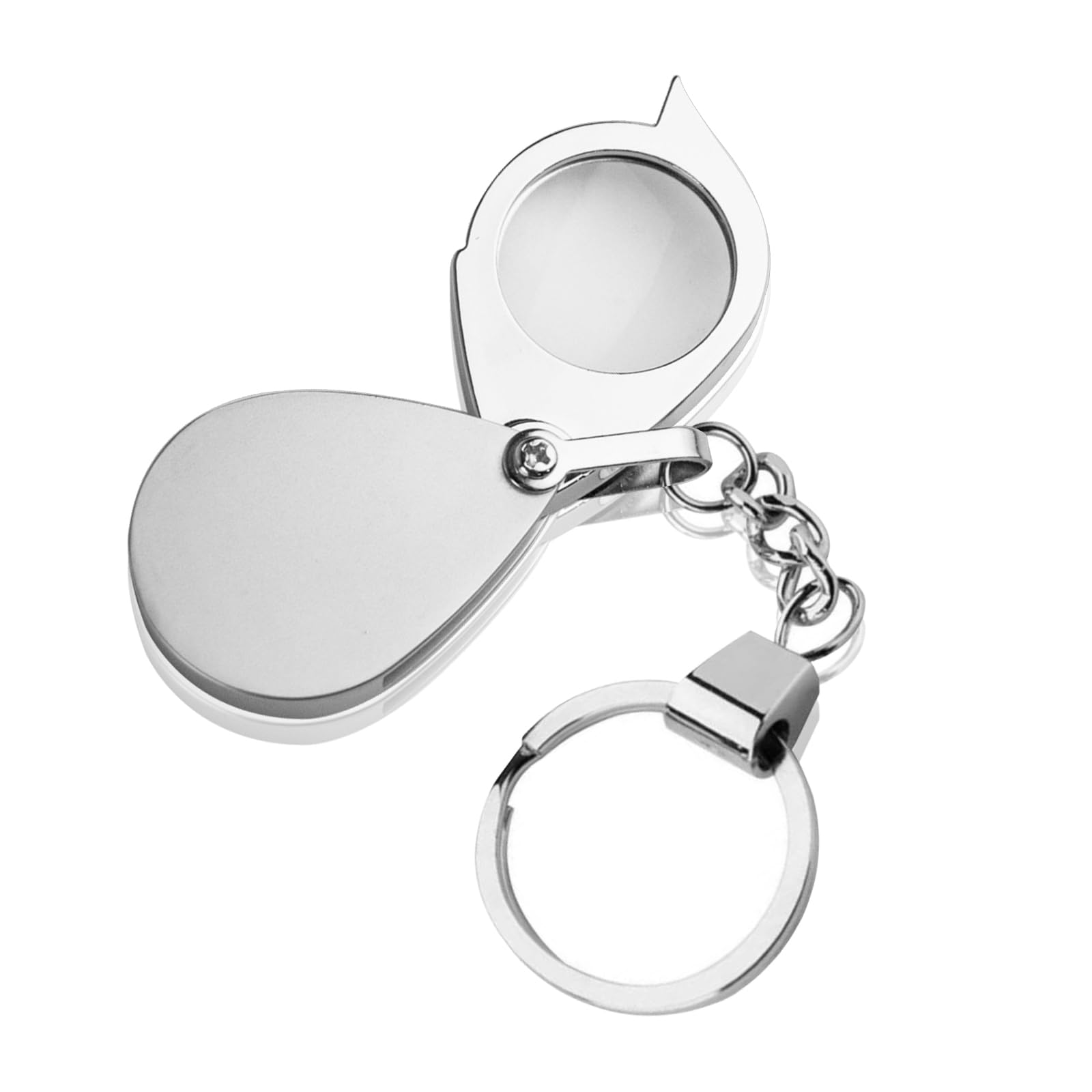 Loupe De Poche 15X Pliable Avec Étui Rotatif - Mini Loupe Lecture Bijoux Livres - Grossissement Puissant