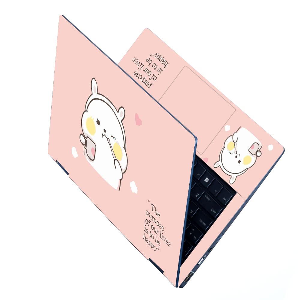 Dzazner HD Printed Full Body Laptop Skin Sticker Vinyl Fits Size Upto 15.6 inches No Residue, Bubble Free - Cute RABIT Purpose of Life (B0BX5YSZ2T) Amazon Price History, Amazon Price Tracker