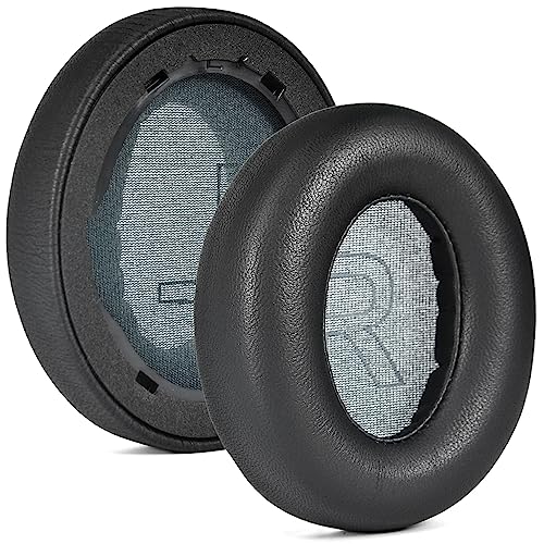 Levigo Protein Leather Replacement Ear Pads para auriculares compatibles con Anker Soundcore Life Q20 / Q20 BT, acolchonado de espuma viscoelástica transpirable miniatura 1