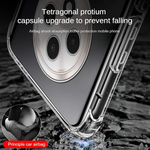 Image of REALCASE Silicone Oppo F29 5G Back Cover Case, Scratch Resistant Protective Crystal Clear Transparent Shock Proof Bumper Back Cover Case for Oppo F29 5G