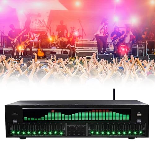 Ecualizador Gráfico Digital Profesional de Audio Estéreo, 31 Bandas, con Procesador LED de Sonido, Reducción de Ruido, para Estudio de Grabación miniatura 1