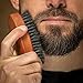 ZilberHaar – Men's Hair Brush – Slanted Bristles for Dual Strength Hair and Beard Brush – Natural Boar Bristles and Pearwood – Military Style Mens Boar Hair Brush 
