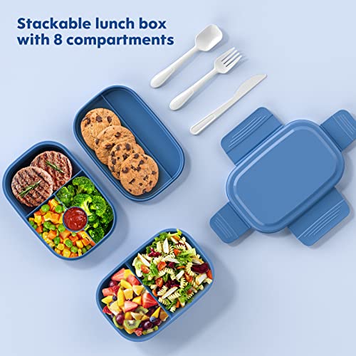 Image of HOMETALL Lunch Box Containers, Stackable Bento Box Adult Lunch Box for Kids