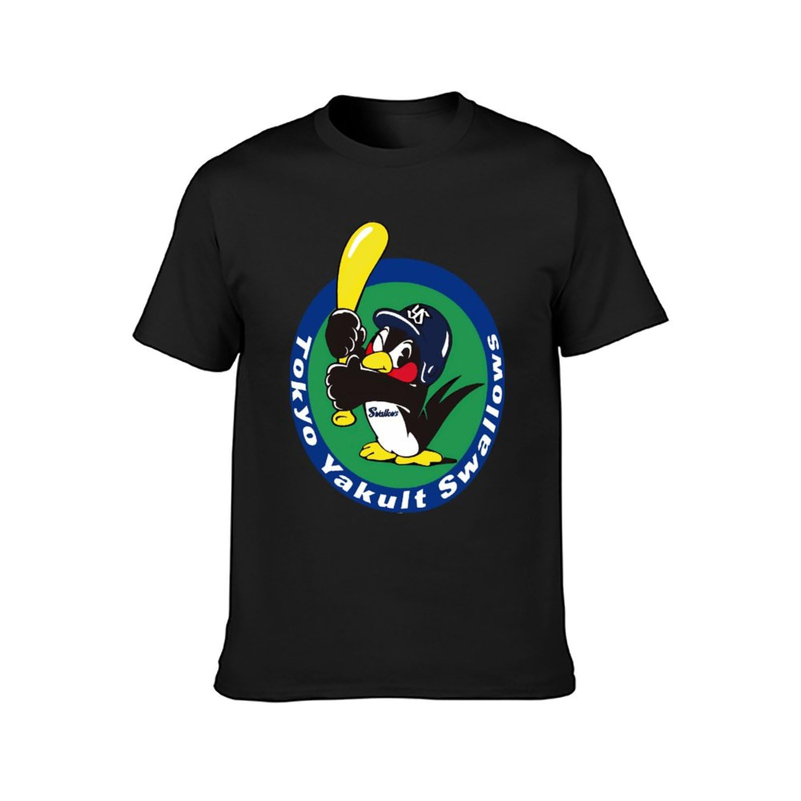 Amazon.co.jp: Tシャツ メンズ 東京ヤクルトスワローズ つば九郎 半袖