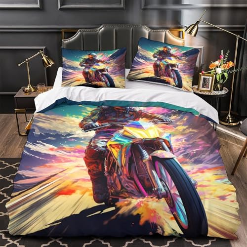 Housse de couette notes musicales 200x200 cm avec 3D effet pour lit double