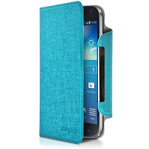 Seluxion - Housse Etui à Rabat Universel S Couleur Turquoise pour Wiko Kite 4G