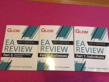 Paperback Gleim EA Review (2017 Edition): Part 1, 2, and 3. NO ONLINE ACCESS. Book