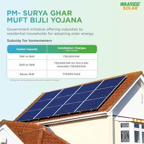 Image of WAAREE 4-4.5kW TOPcon DCR Radiance Solar Kit || High-Efficiency TOPcon Solar Panels || 4 kW on Grid Single-Phase Inverter || Complete All in One Energy Solution Kit