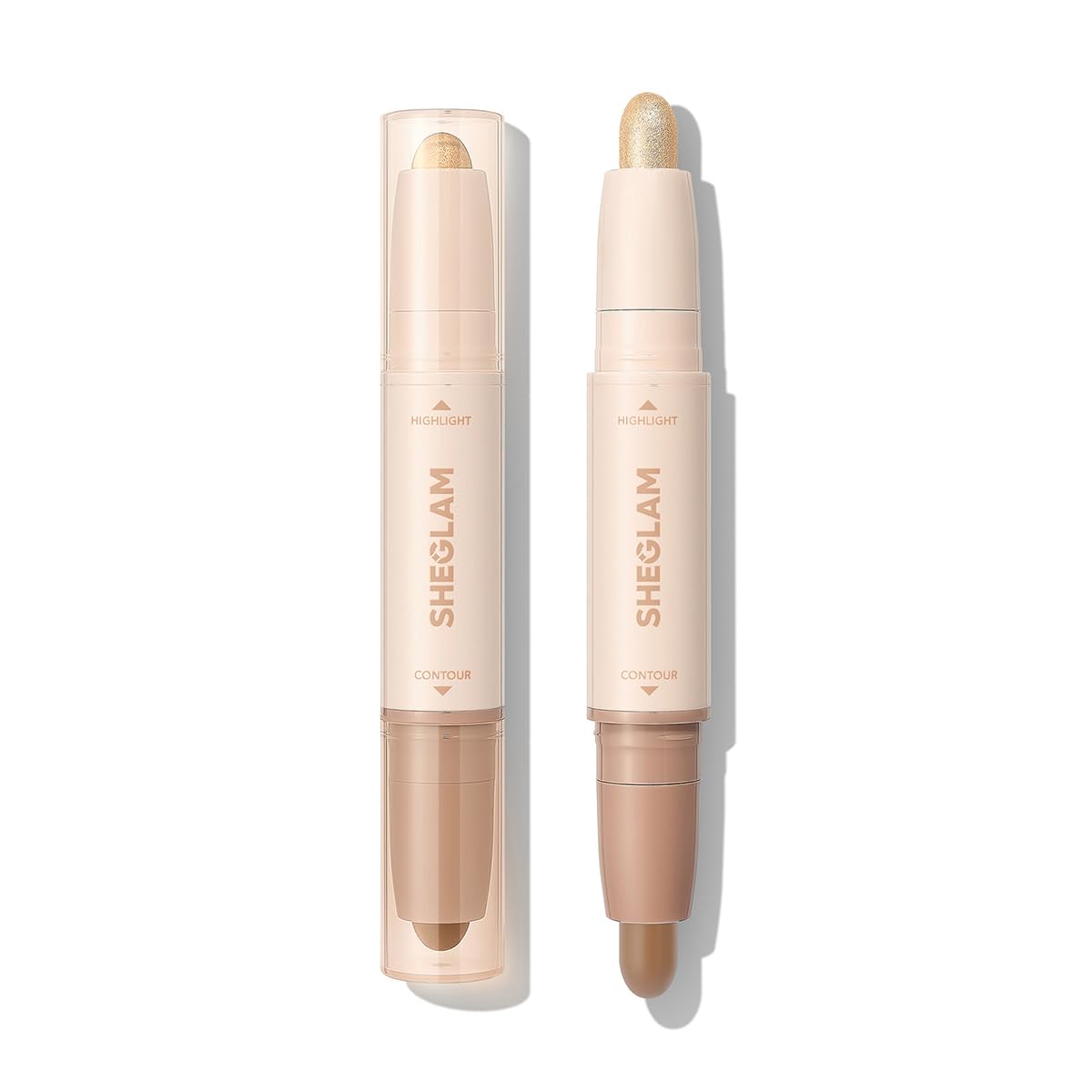 SHEGLAM 2 in 1 Contour & Highlight Stick - Matita impermeabile per contorni – Latte nocciolata
