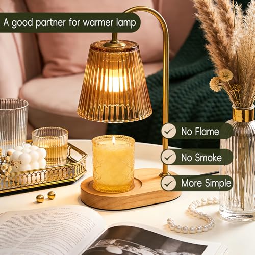 Sandalwood Fig Amber Scented Candles for Mother's Day, Natural Soy Wax Jar Candle in Glass 45 Hours Clean Burn, Gift-Ready for Hosts & Gatherings Elegant Home Décor - Image 5