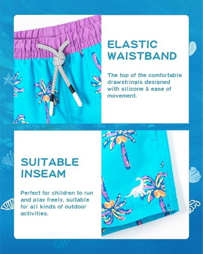 Image of SURF CUZ Boys Swim Trunks Toddler Swim Shorts UPF 50+ Bathing Suit for Boy Swimsuit Quick Dry Mesh Beach Boardshorts Swimwear