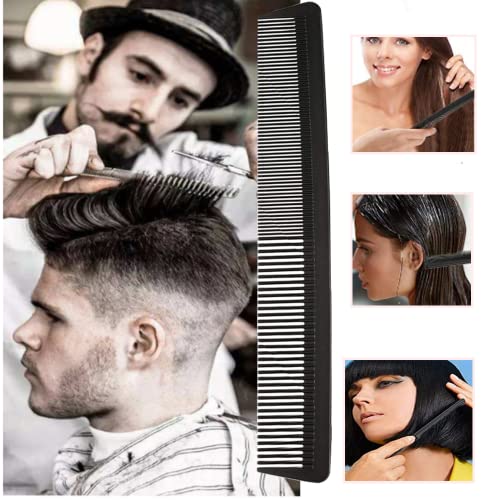 Foto von CCLKHY Haarkamm, professionelle Friseure, Kohlefaser, feine und Standard-Zahnschneide, hitzebeständig, antistatisch, Stylingkämme, Salon-Hotel-Pflegewerkzeuge
