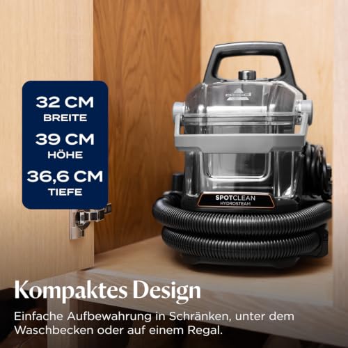 BISSELL SpotClean HydroSteam Teppichreiniger & Dampfreiniger 1000W 3689N – Ansicht 6