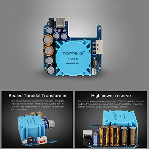 Image of Topping P50 Linear Power Supply - 5V 1A and 15V 1A Ultra Low Noise for HiFi Audio Topping D50III /DX3 Pro+ /E50 /A50III