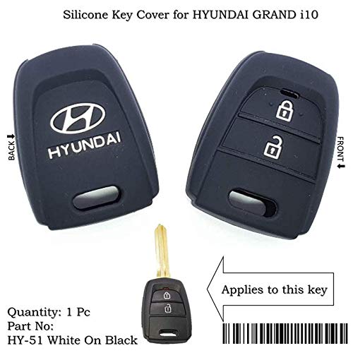 SPYCLOUD Silicone Key Cover for Hyundai Grand I10 2 Button Remote Key
