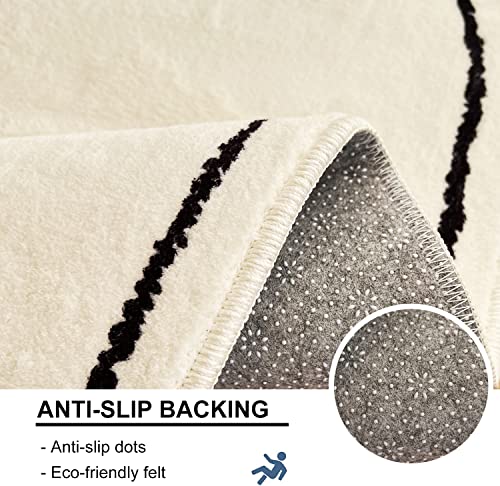 Zenome Black White Bathmat 2Pcs Set,Machine Washable Easy Clean Super Absorbent Soft Non Slip Cute Lovely Pets Design Bathroom Home Décor #TOP4