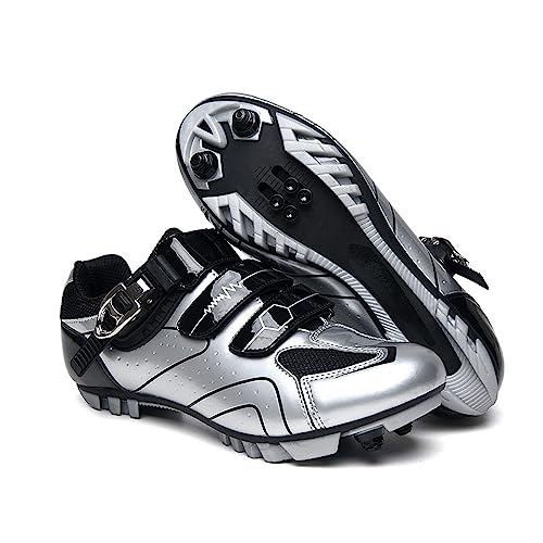 Hixingo Scarpe da Ciclismo Uomo Strada,Scarpe da Mountain Bike per Bici da Strada,Scarpe MTB Donna Road SPD Scarpe da Ciclismo da Bici Spin