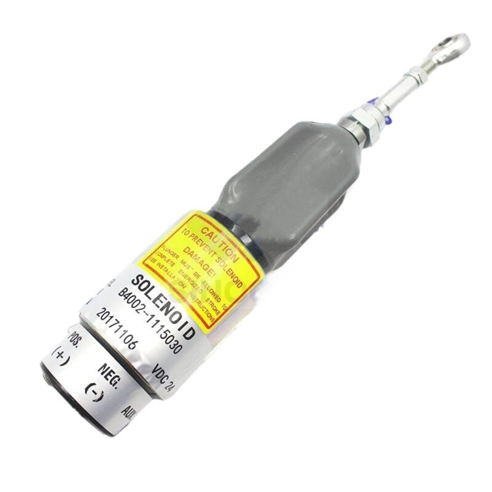 Solenoide de corte de combustible Válvula solenoide de corte de combustible de 24 V B4002-1115030, compatible con solenoides de sistemas de escape de piezas de excavadoras Mitsubishi. Parada de Corte