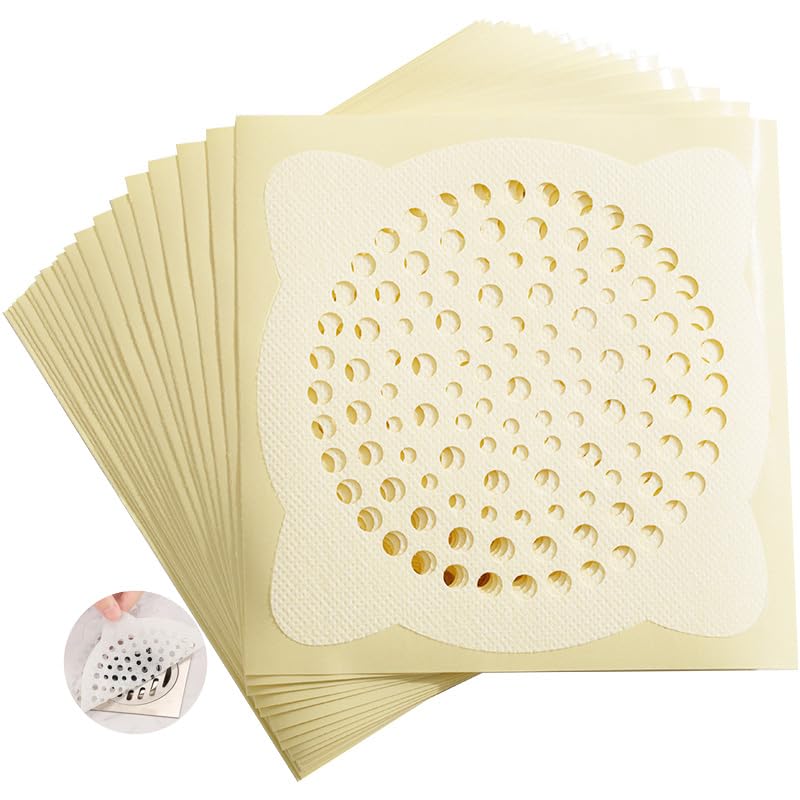 MINBOOT 排水口シール 使い捨て （直径15cm*30枚） 排水溝 ネット ゴミ受け 髪の毛集めてポイ 水切りネット 洗面台 カバー お風呂 ヘアキャッチャー 髪の毛トリトリ