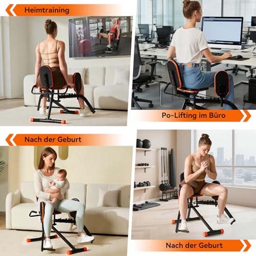 Hip Abductor Machine (Schwarz und Orange)