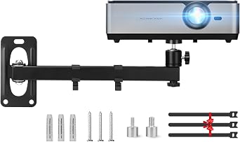 Projector Wall Mount Ceiling Projector Mount for Wall Upgraded Black