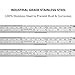 ZZTX Metal Straight Edge Ruler Set - Stainless Steel 6 Inch Rulers Bulk 12 Pack