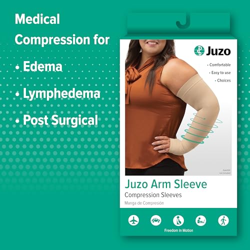 Image of Juzo Soft 2001, Compression Armsleeve with Silicone Top Band, 20-30 mmHg