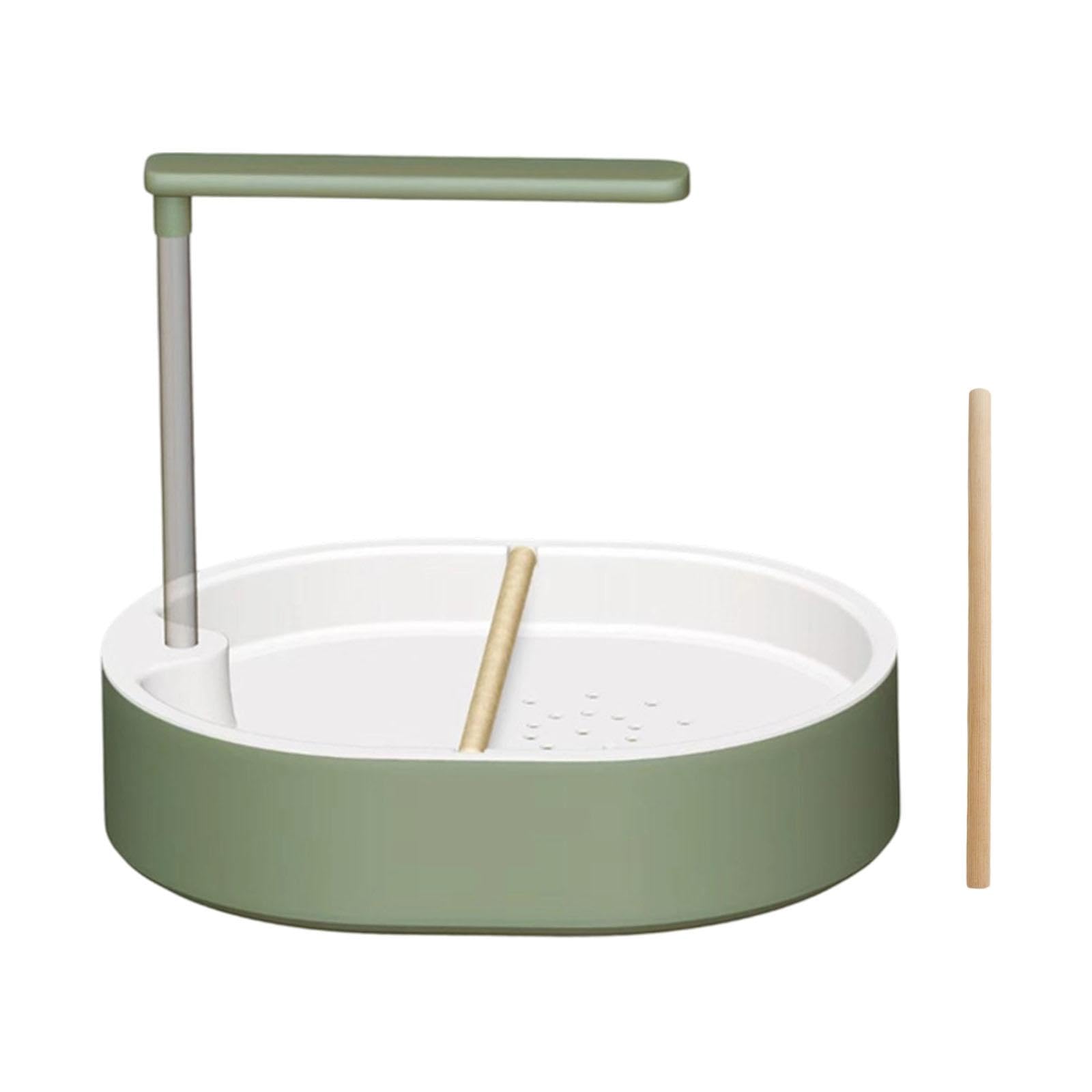 Ducha para loros con 26 salidas de agua, bañera automática para pájaros, suministros USB multifunción con bomba de 5 W, bañeras para pájaros para cockatiel, amigos, tortolitos, verde