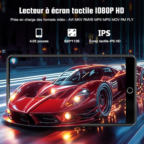 Lecteur MP3 4.02" Android résolvant le manque de stockage audio