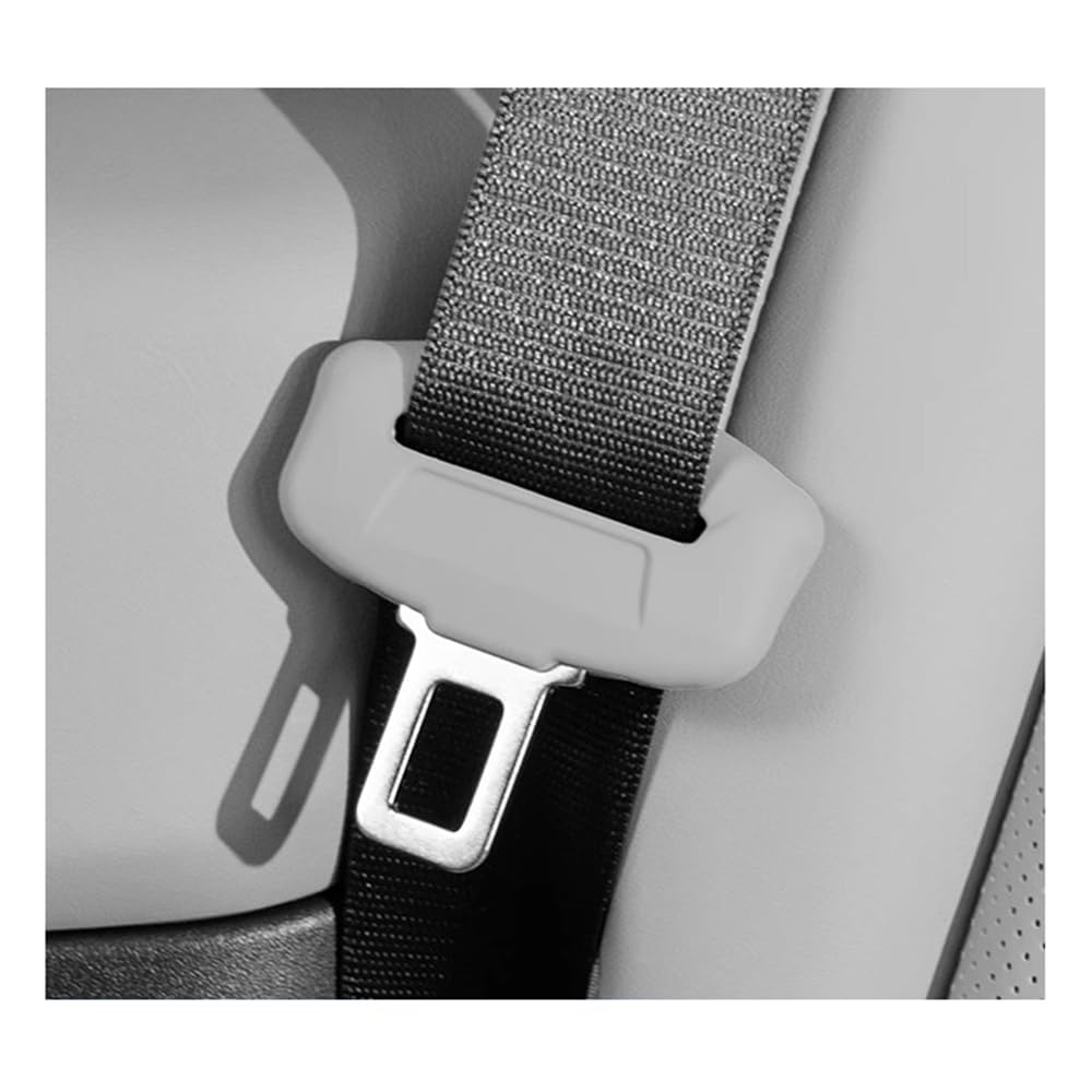 ZYIOPKG 5 piece silicone cover for car seat belt buckles, for Nissan Tiida X-Trail T30 T31 T32 T33, wear-resistant and durable silicone belt protector,B