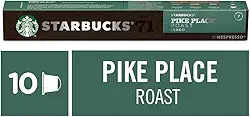 STARBUCKS Café Em Cápsula Starbucks Nespresso Pike Place Roast Lungo 10 Cápsulas