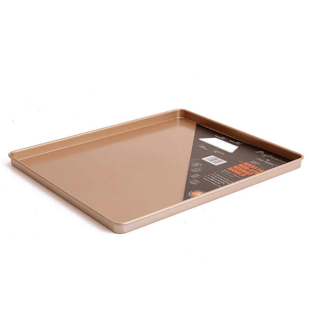 L ♥ Y Nougat tray baking mold square baking sheet gold non-stick 12 inch gold 30.8x30x1.5cm