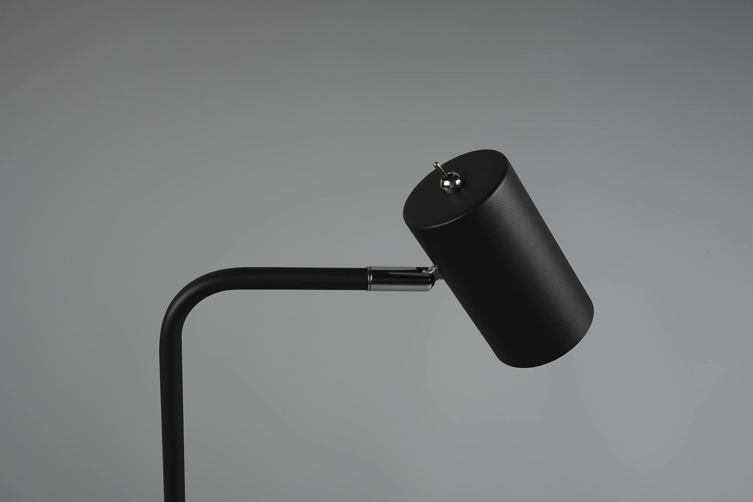 TRIO, Lampe de table, Marley 1xGU10, max.5,0 W Corps: Métal, noir mat L:12,0cm, H:45,0cm, P:25,0cm Interrupteur,IP20,Sans illuminant