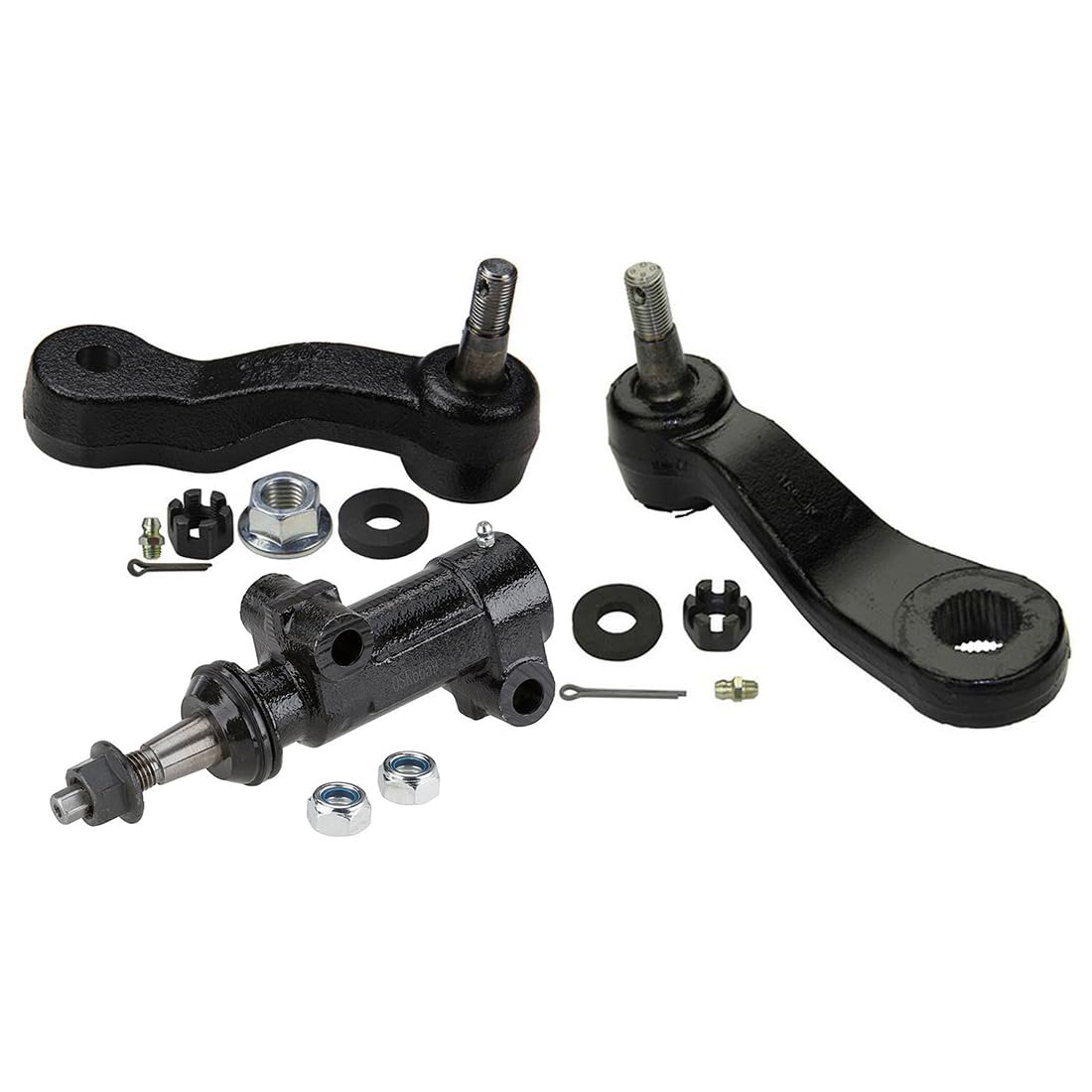 3 Pc Steering Kit Idler Arm Assembly + Idler & Pitman Arms