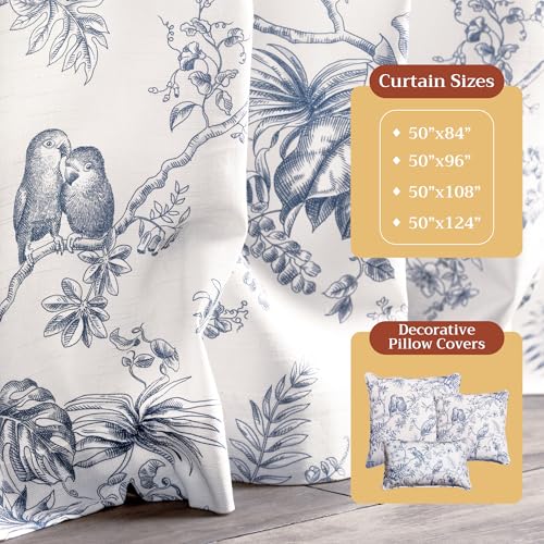 Image of Maison d' Hermine Curtains for Living Room 100% Cotton 50 inchx108 inch (Pack of 1)
