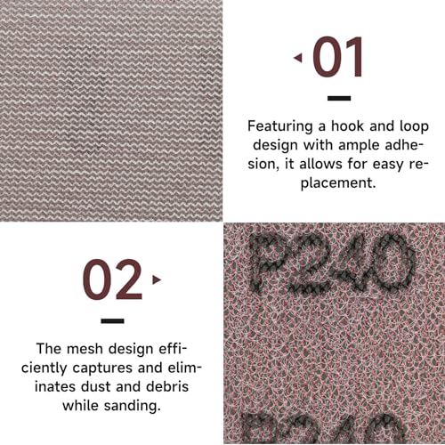 Shineboc 25pcs Mesh Sanding Sheets - Image 4