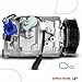 A-Premium Air Conditioner AC Compressor with Clutch Compatible with Audi A4/A4 Quattro 1.8L 3.0L 2002, A6/A6 Quattro 3.0L 2002-2004