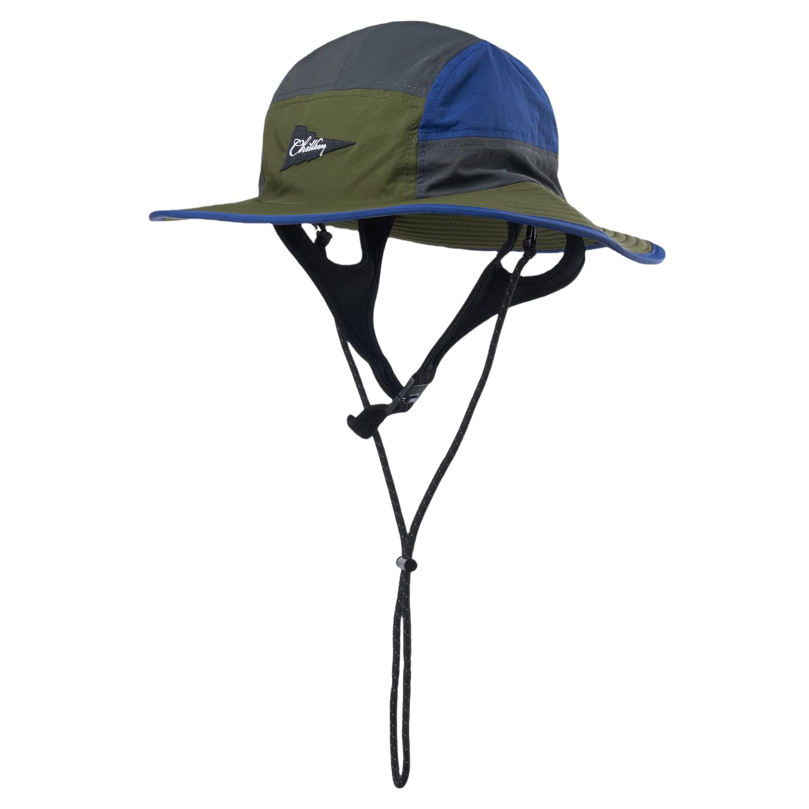Sombrero de sol estilo pescador bloqueado de color para acampar al aire libre, surf y vacaciones, ala ancha, protección UV, antideslizante