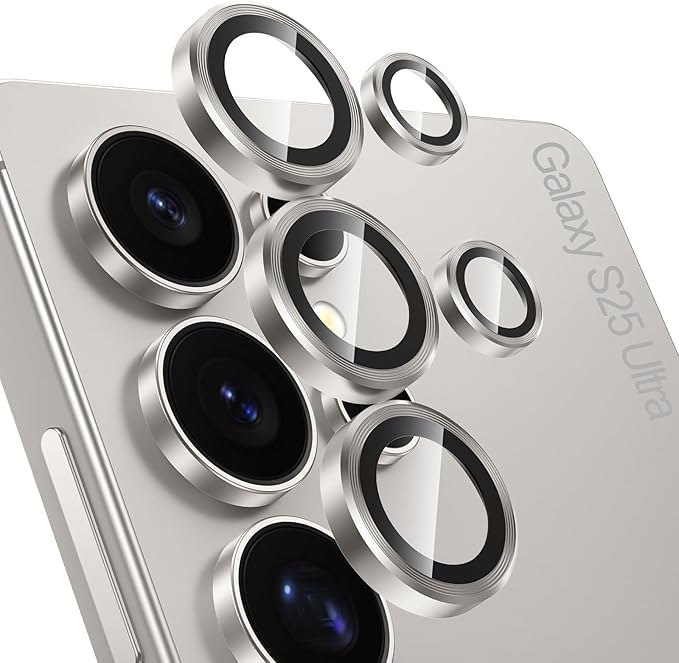Image of Camera Lens Protector for SAMSUNG GALAXY S24 & S23 ULTRA GREY HD Clear Camera Lens Case Friendly Scratch Resistant Lens Cover Full Coverage Camera Guard Waterproof Heavy Duty Camera Protector