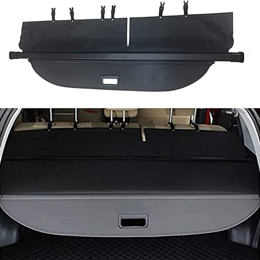 LIULAOGEN Car Retractable Rear Trunk Parcel Shelf for Toyota Rav4 2014-2018, Car Rear Trunk Parcel Shelf Car Boot Shelves Tail Box Partition Car Accessories