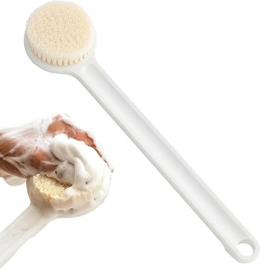 REETIK FASHION HUB 2Pcs, Long Handle Bath Shower Body Brush Back Scrubber with Super Soft Nylon Bristles, Improve Skin's Health and Beauty Bath Shower Wet or Dry Brushing Body Brush.-image-12