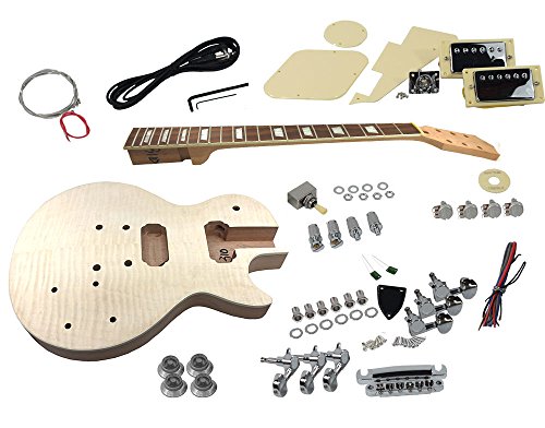 Solo LPK-10 DIY Guitar Kit With Flame Maple Top