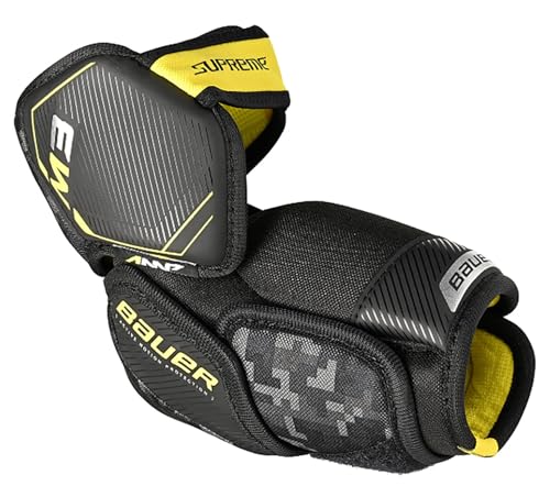 Coudières Bauer Supreme M3 Junior taille S pour jeune joueur de hockey sur glace