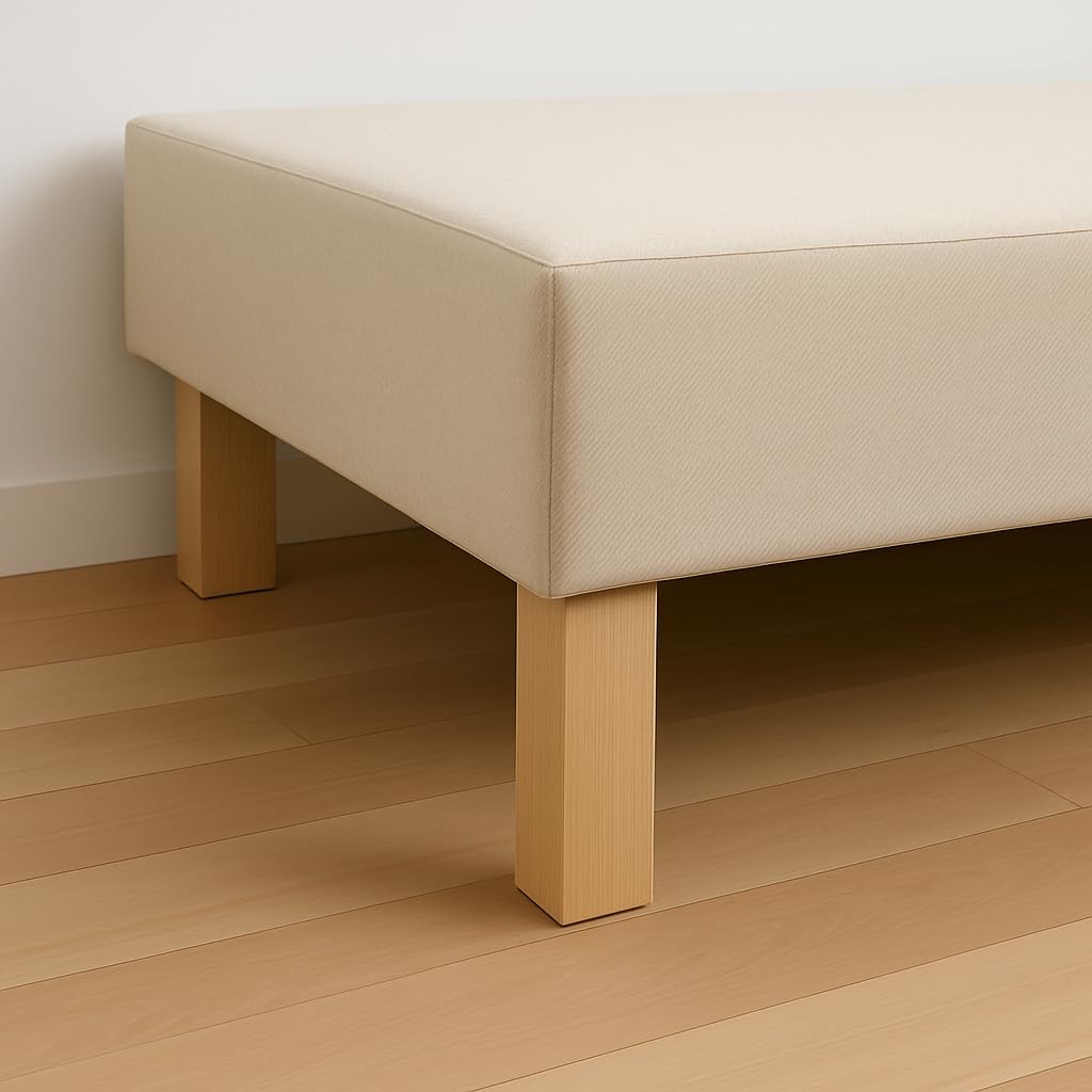 La Fabrique de Pieds The Making of Feet Bed, Lacquered Wood, Clear, Set of 4 Legs 15 x 5.5 x 5.5 cm