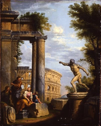 Reproducción de lienzo y Pinturas Clásico sobre Lienzo Paolo Pannini de 60x90cm