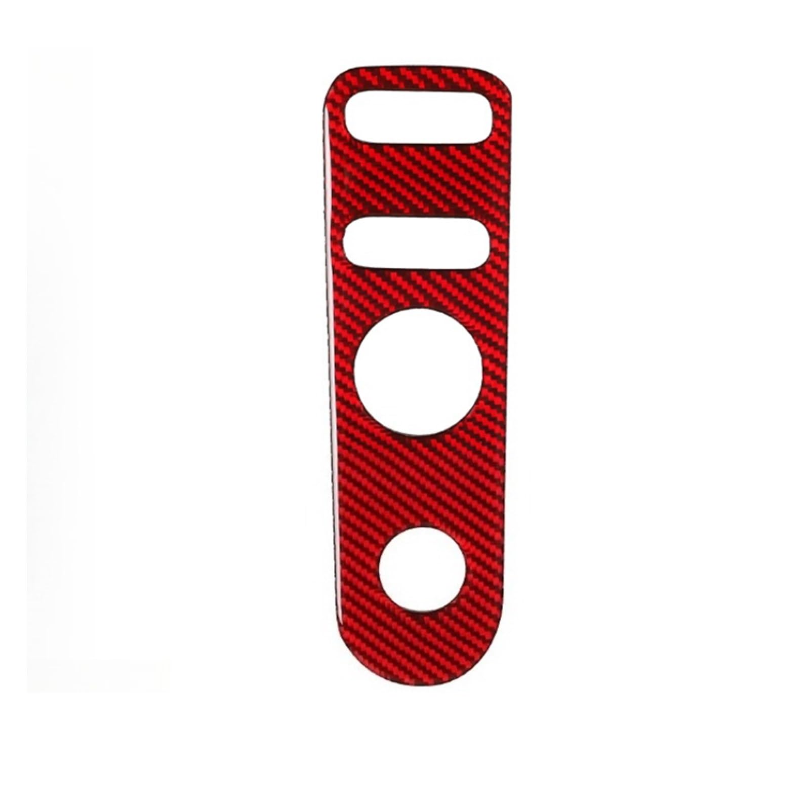 Car Trim Accessories for Seat for Leon for Altea 2005-2012 for Toledo 2005-2009 LHD RHD Car Door Lock Gear Real Carbon Fiber Sticker(Red Carbon Fibre)