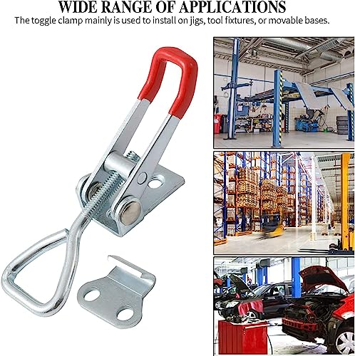 10 Stück Spannverschluss, Kistenverschluss Spannverschluss, Hebel Verschluss Hebel Kistenverschluss Eckbefestigung Sicherheitsschnalle Türriegel für Kisten Schrank Schublade Tür Fenster 100 kg