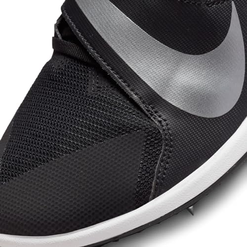 Nike Mens Rival Jump Track & Field Jumping Spikes Shoes Black/Dark Smoke Grey/Light Smoke Grey/Metallic Silver #DR2756-001 - Size Mens 11